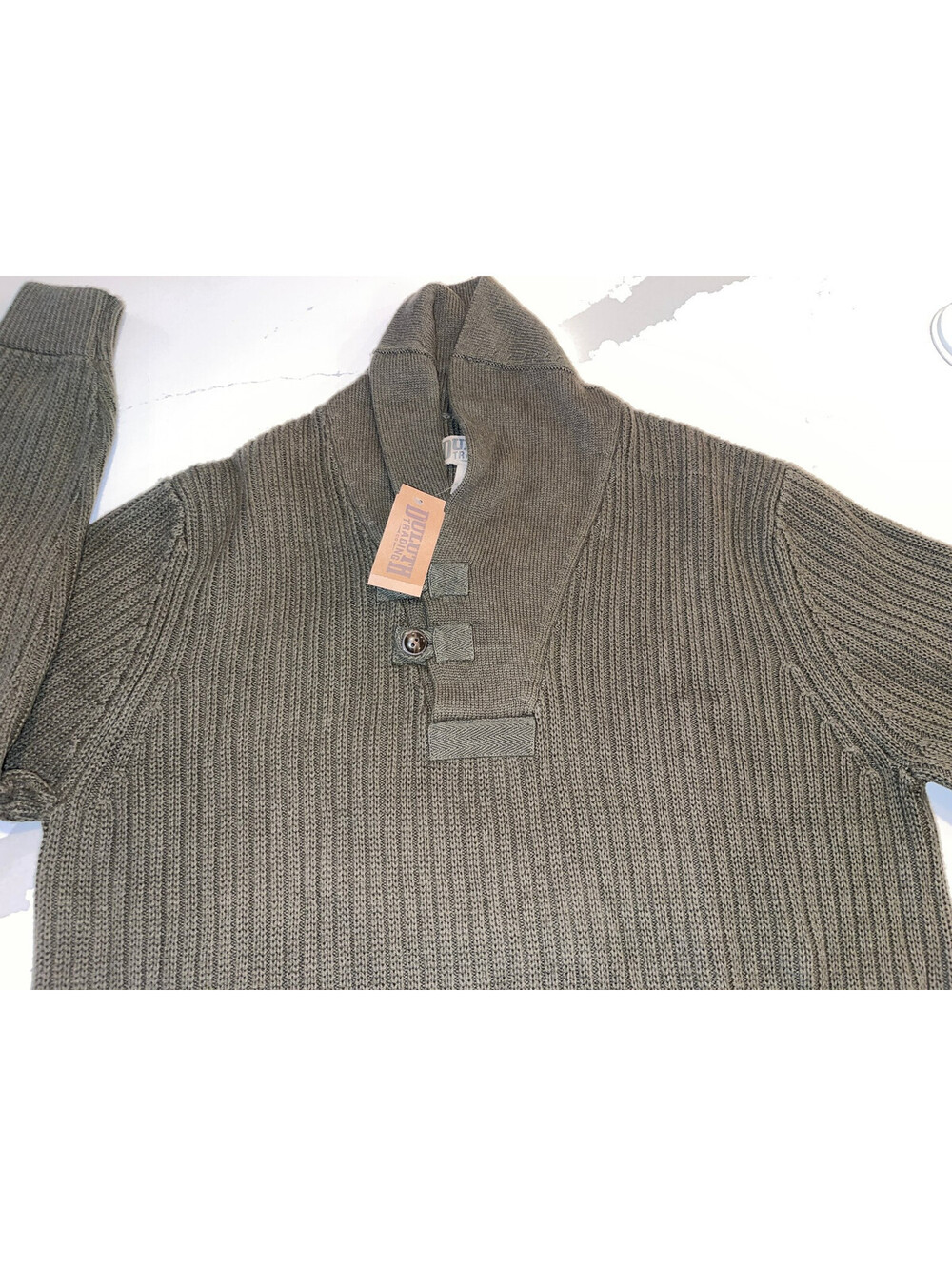 NEW DULUTH TRADING CO HEAVY INFANTRY HIGH NECK GREEN SWEATER SIZE X-LARGE